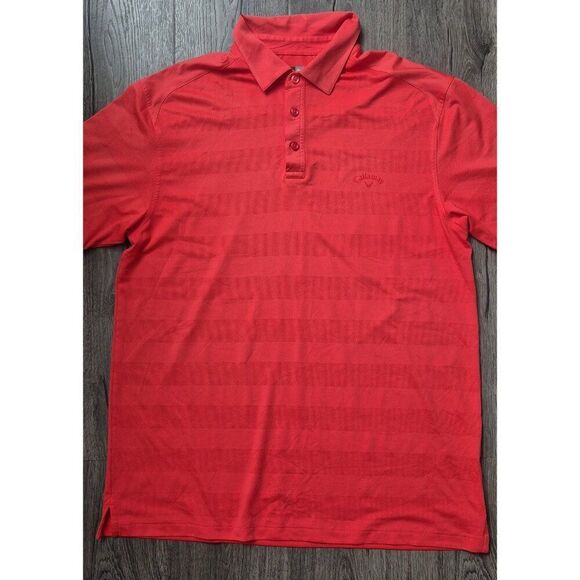 Callaway Golf Short Sleeve 3 button Collar Athletic Polo Men's Shirt Size XL - Picture 1 of 7